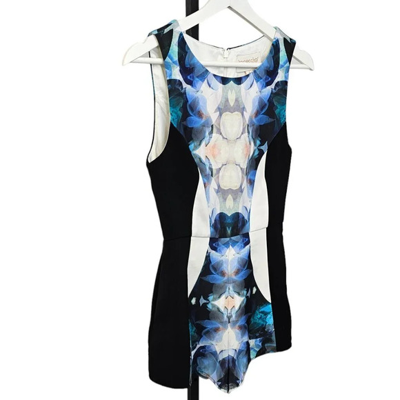 Keepsake The Label Womens Romper Abstract Zip Back Size Small - Picture 3 of 10